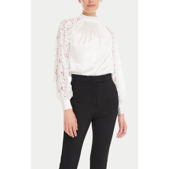 Generation Love Hartley Lace Sleeve Blouse White size Small - Picture 1 of 7